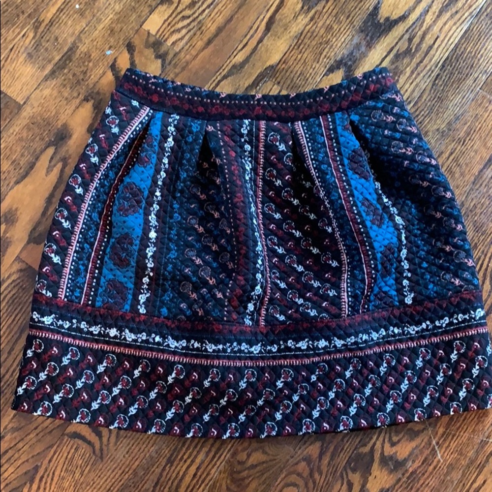 Quilted mini skirt